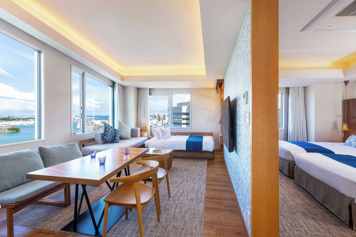 프리미어 트윈룸, 금연 (River Side, for 3 pax) | 객실 내 금고, 책상, 암막 커튼, 방음 설비
