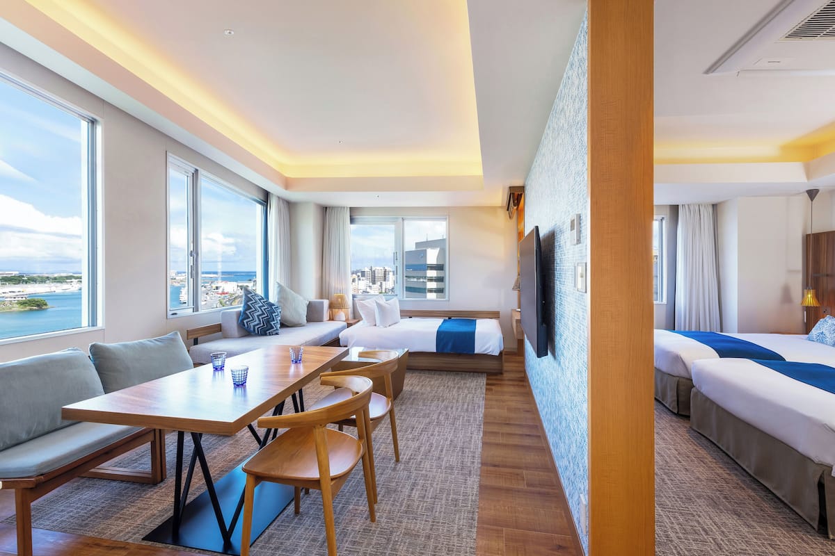 Premier River Side Twin Room, Non Smoking (for 3 people) | 1 bedroom, in-room safe, desk, blackout drapes