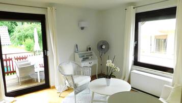 Apartment, 1 Bedroom, Balcony (Angelika) | Living area | LED TV