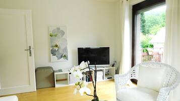 Apartment, 1 Bedroom, Balcony (Angelika) | Living area | LED TV