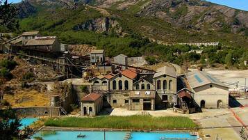 Vue depuis lâhĂ©bergement