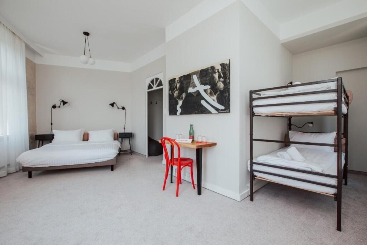 Family Quadruple Room | Premium bedding, in-room safe, desk, laptop workspace