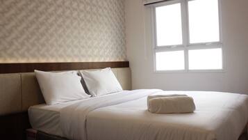 2 bedrooms, desk, free WiFi, bed sheets