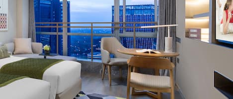 Executive Double or Twin Room | 2 bedrooms, in-room safe, desk, blackout curtains