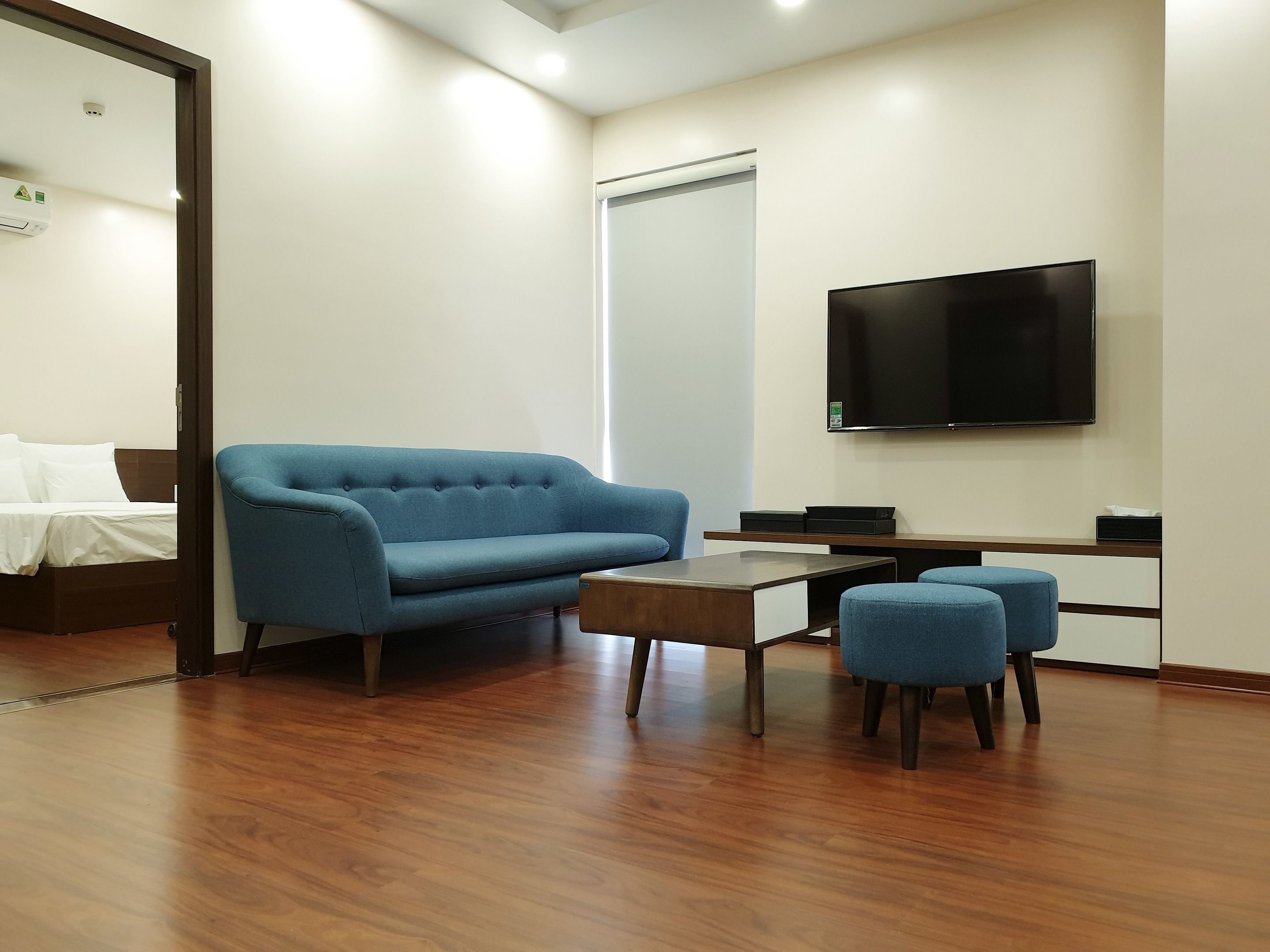 superior penthouse | living room | 50-inch smart tv with premium tv channels, tv