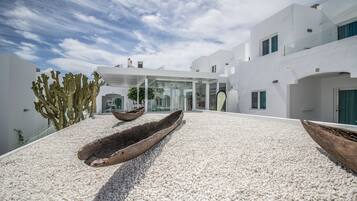 Uitzicht op het resort