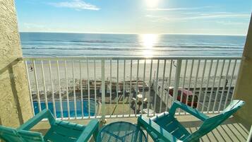 Monolocale Superior, 1 letto king, cucina, vista oceano | Vista balcone