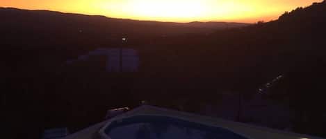 Vue depuis lâhĂ©bergement