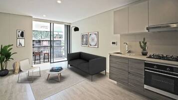 1 bedroom, Egyptian cotton sheets, premium bedding, down duvets