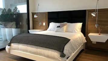 Panoramic Condo | Premium bedding, down comforters, individually decorated