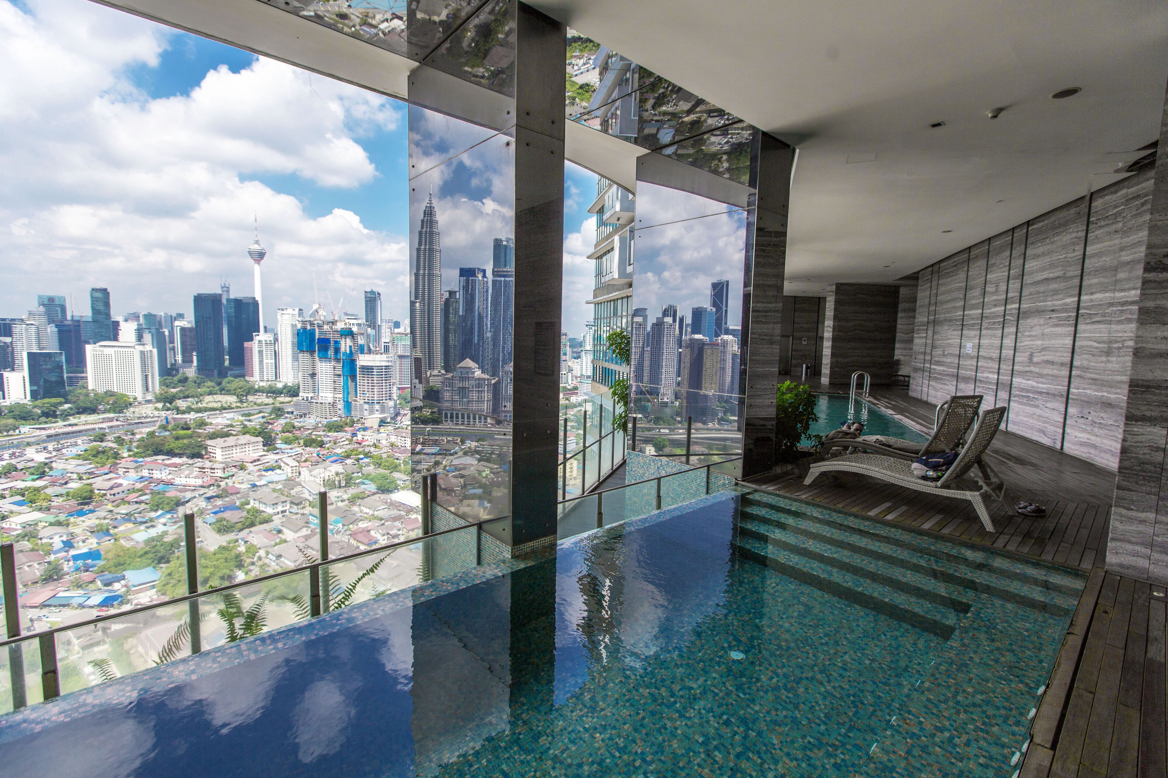 Indoor pool, outdoor pool