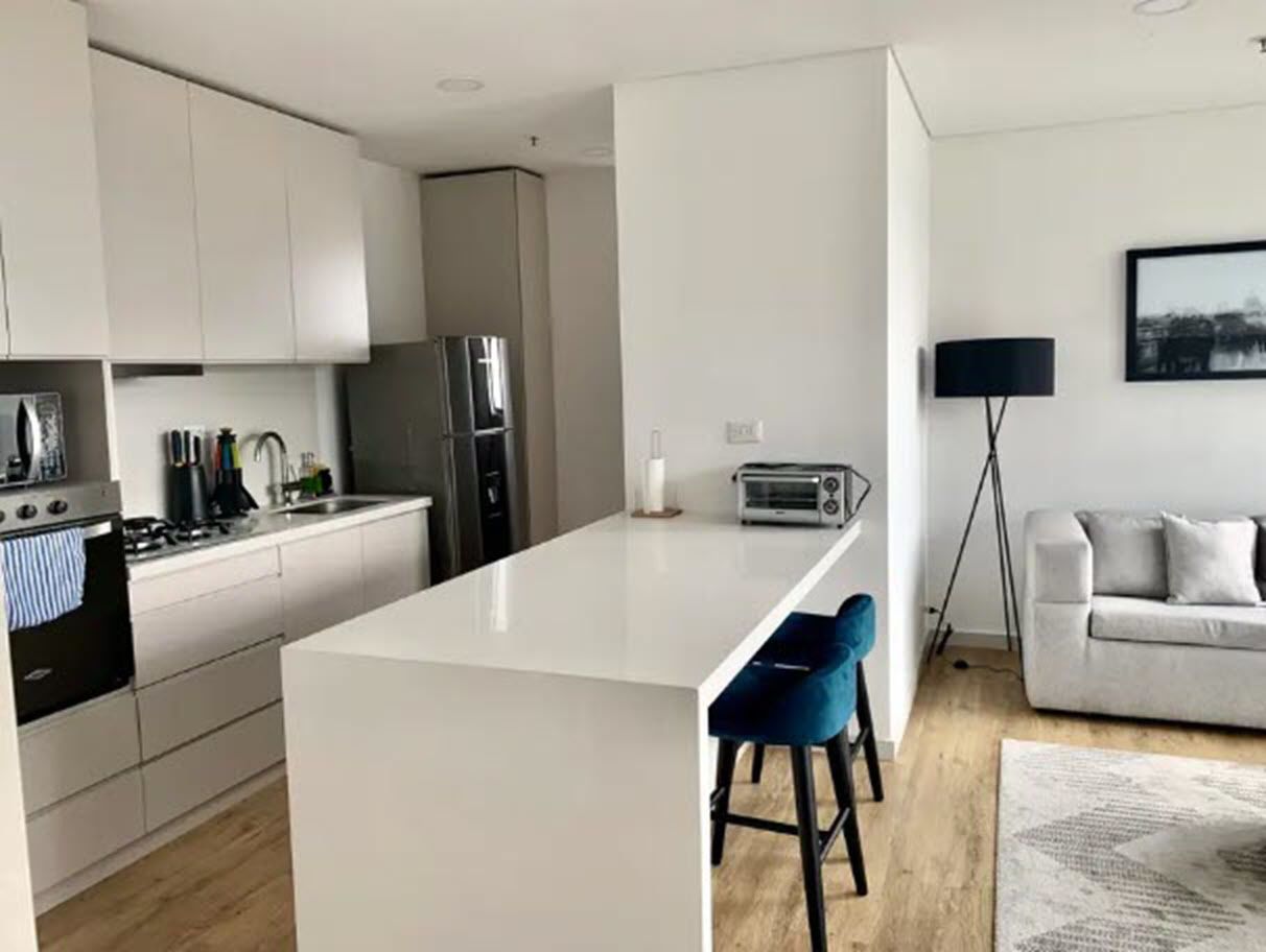 Luxury Condo | Private kitchen | Fridge, microwave, stovetop, coffee/tea maker