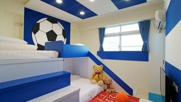 Economy Quadruple Room | 1 bedroom, individually decorated, blackout drapes, iron/ironing board