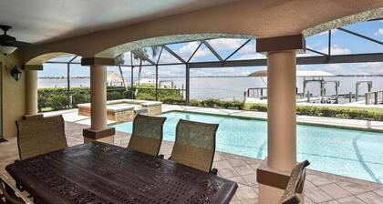 Cozy riverfront home w/ panoramic views, private pool/spa & dock!