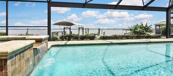 Cozy riverfront home w/ panoramic views, private pool/spa & dock!