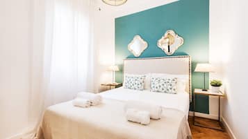 2 slaapkamers, een strijkplank/strijkijzer, wifi, beddengoed