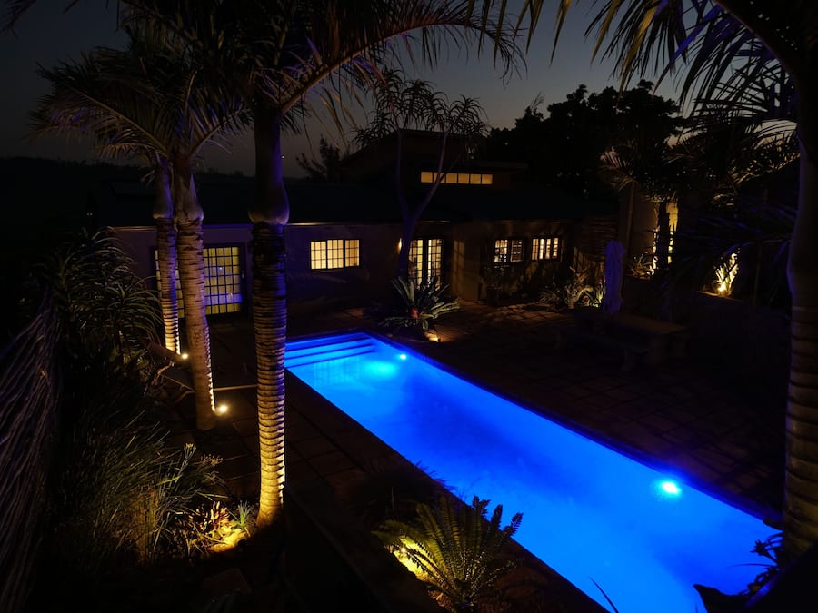 Piscine extérieure, piscine chauffée