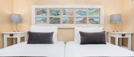 2 bedrooms, premium bedding, desk, iron/ironing board