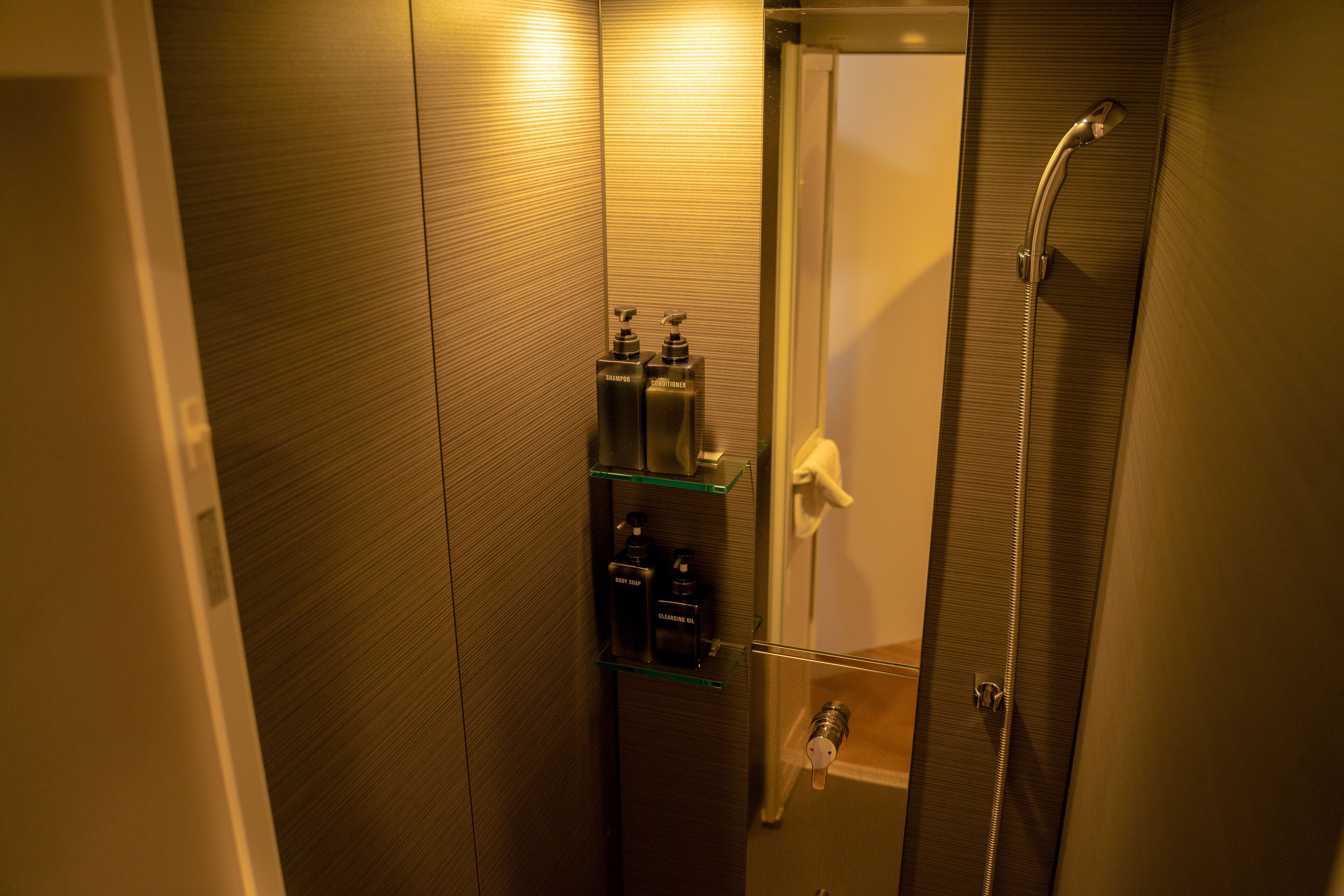 shower, free toiletries, hair dryer, electronic bidet