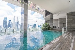 Indoor pool, outdoor pool