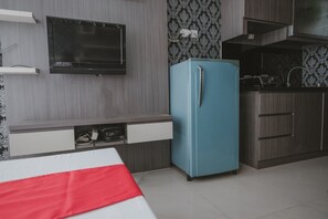 Skrivbord, gratis wi-fi och sängkläder