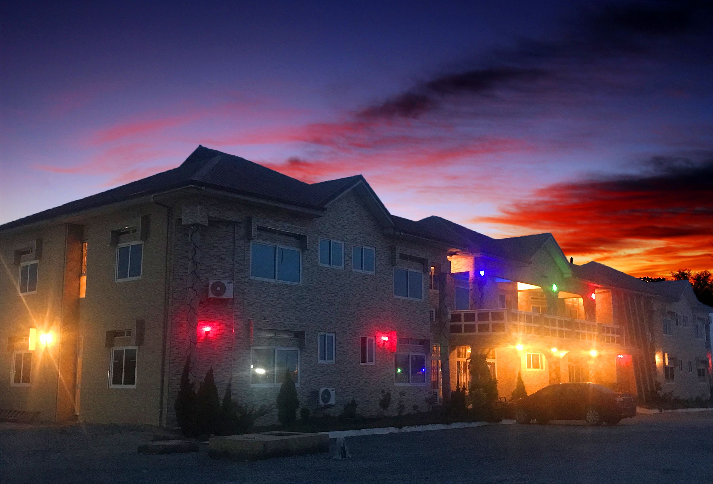 Front of property - evening/night