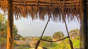 View from room - Kizingo Beach Eco Lodge (Lamu)