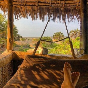 View from room - Kizingo Beach Eco Lodge (Lamu)