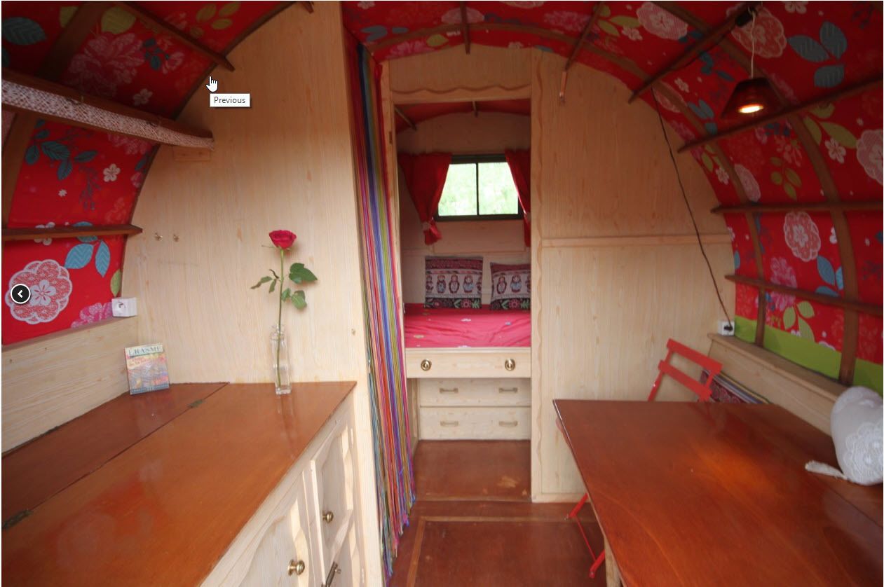 Wooden Caravan Gypsy | Living area