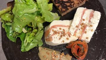 Frühstück, Mittagessen und Abendessen
