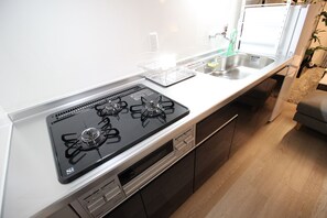 Deluxe-hus (Detached house (11 people) CG -1) | Privat tekøkken | Køleskab, mikrobølgeovn, kogeplade, elkedel