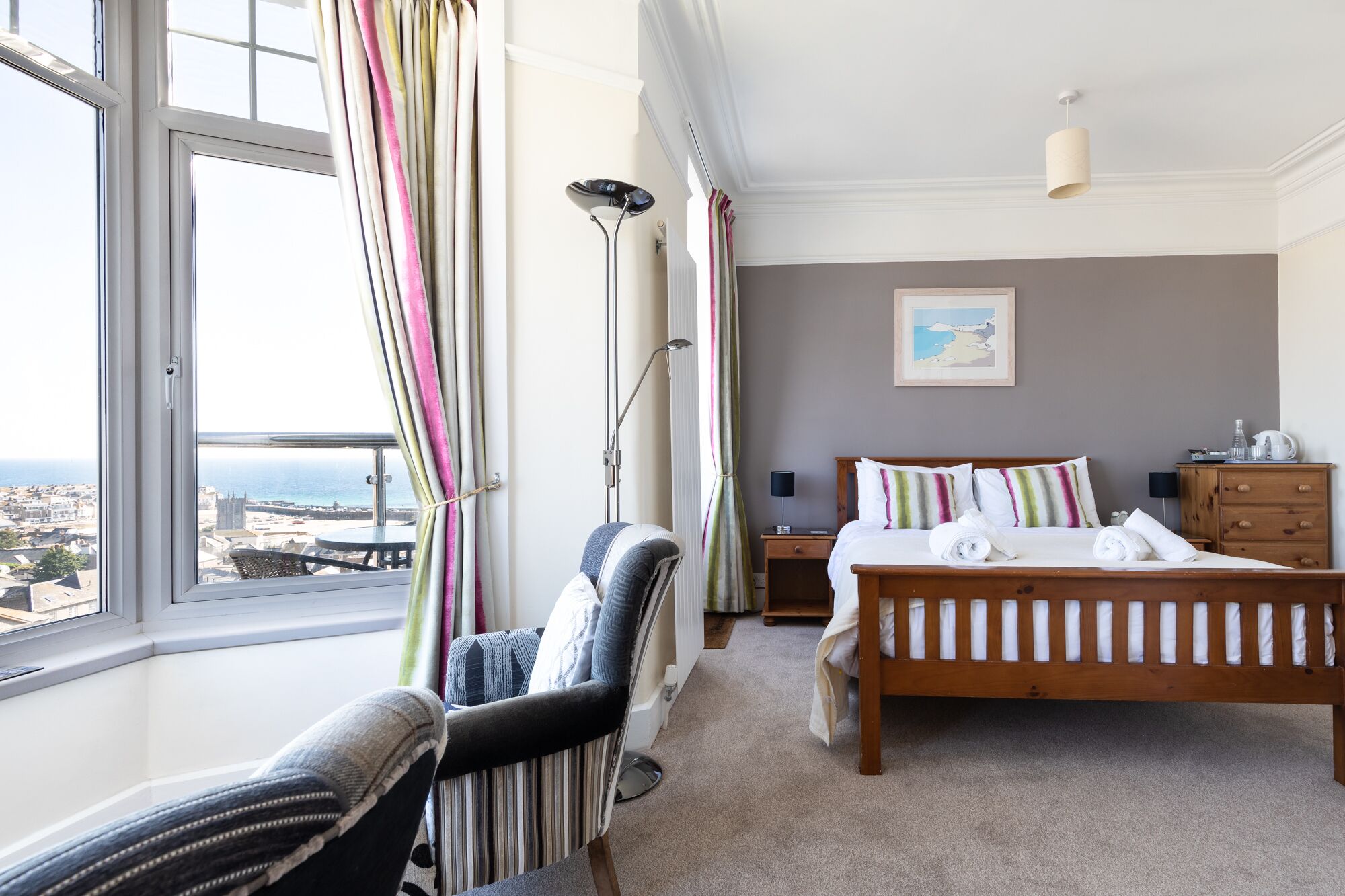 Habitación doble Deluxe, balcón, vista al mar (Room 5) | Ropa de cama hipoalergénica y muebles diferentes 