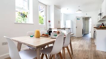 Fridge, microwave, electric kettle