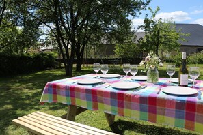 Outdoor dining - Zythogite Apartment 6 persons with garden, bbq (Tintigny)