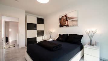 Luxury-Apartment | Italienische Bettbezüge von Frette, hochwertige Bettwaren