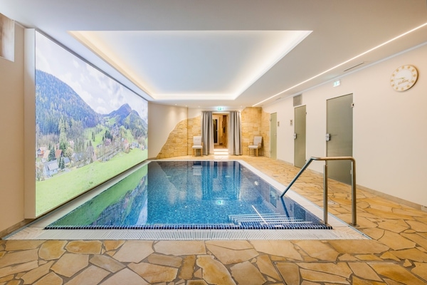 Indoor pool, seasonal outdoor pool