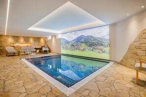 Indoor pool, seasonal outdoor pool