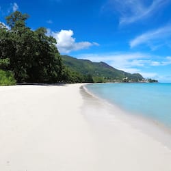On the beach, white sand, snorkelling