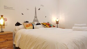 2 slaapkamers, een strijkplank/strijkijzer, wifi, beddengoed