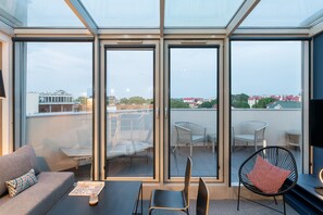 Penthouse, Meerblick | Wohnzimmer