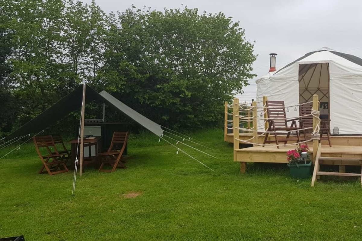 Tienda Signature (Yurt Merlin) | Terraza o patio