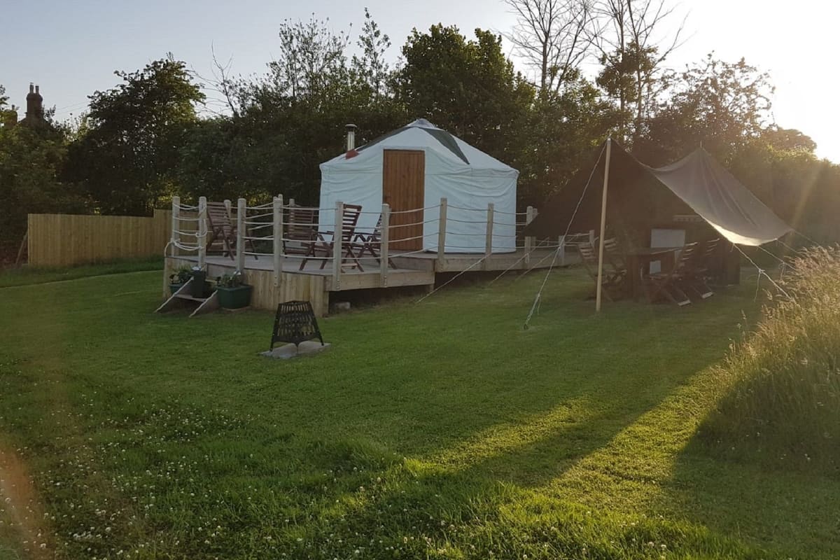 Tienda Signature (Yurt Falcon) | Terraza o patio