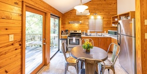 Cabin, 2 Queen Beds, Mountain View (Ash Cabin) | Private kitchen - Nantahala Outdoor Center (Bryson City)