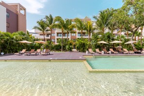 Pool - Deluxe 2 bedroom condo at Lorena Ochoa Residences inside Corasol (Playa del Carmen)