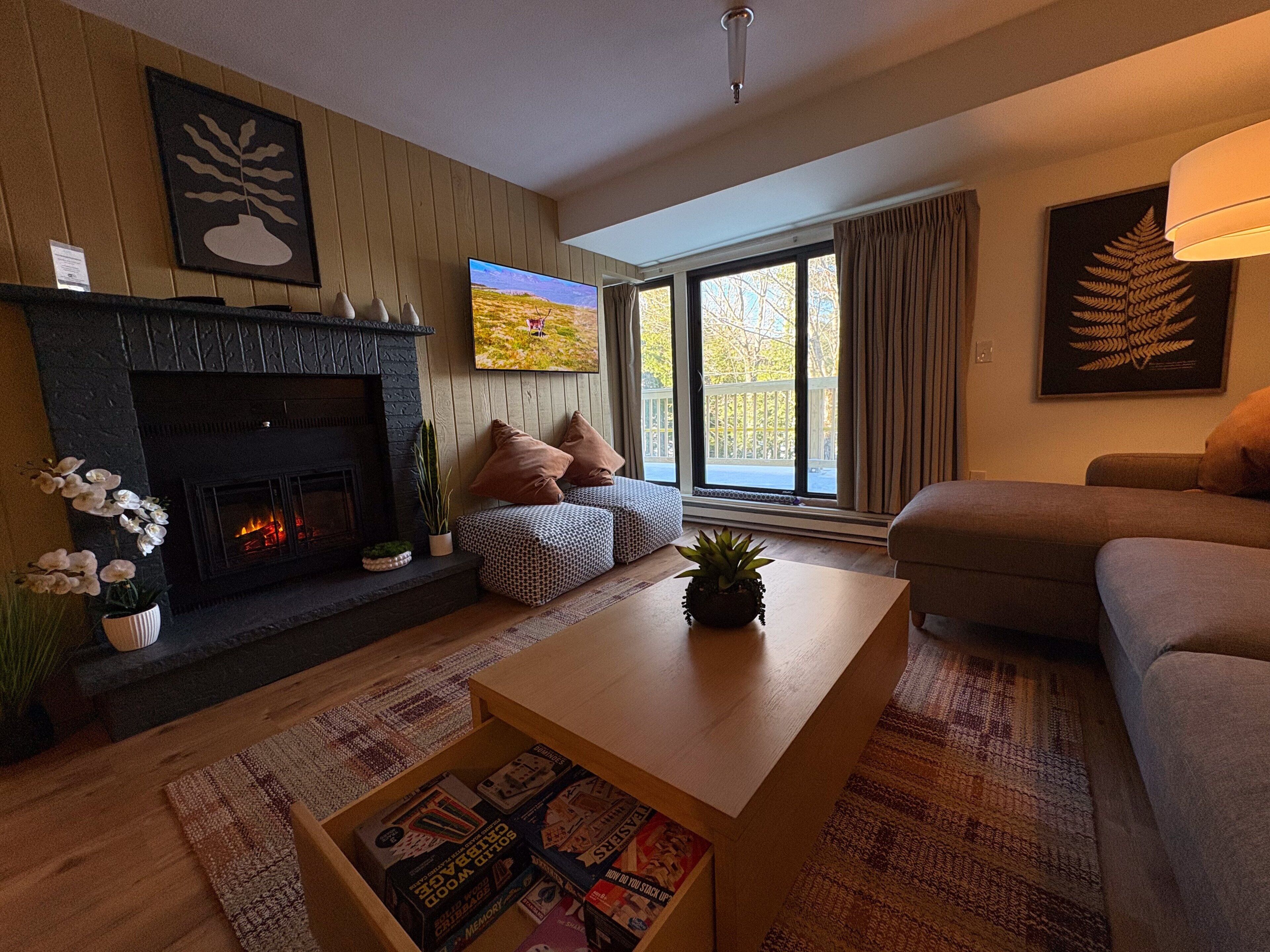 TV, DVD player, stereo