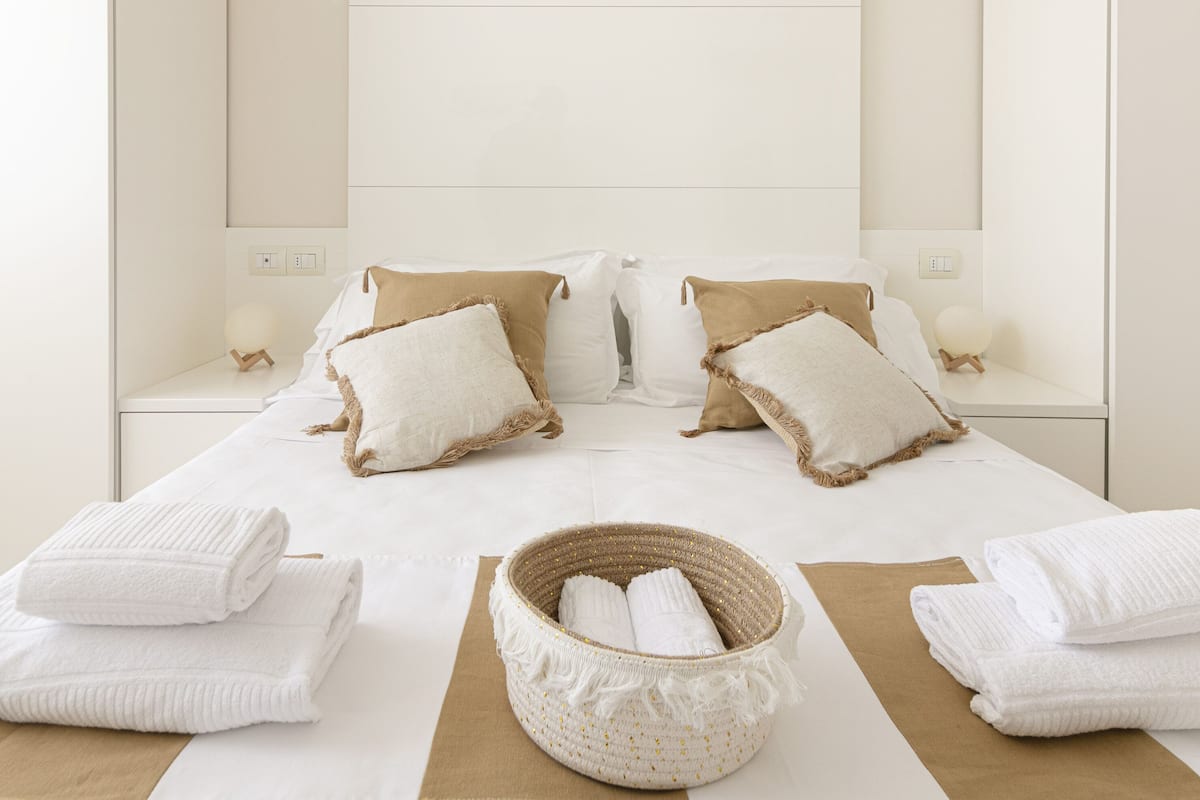 Apartment, 1 Bedroom (Stella Marina) | 1 bedroom, laptop workspace, free cribs/infant beds, free WiFi