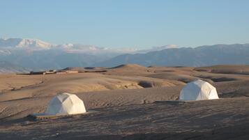 Panoramic Tent, 1 Queen Bed, Mountain View | Individually decorated, individually furnished, WiFi, bed sheets