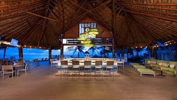 6 bars/lounges, 3 poolside bars, swim-up bar, beach bar