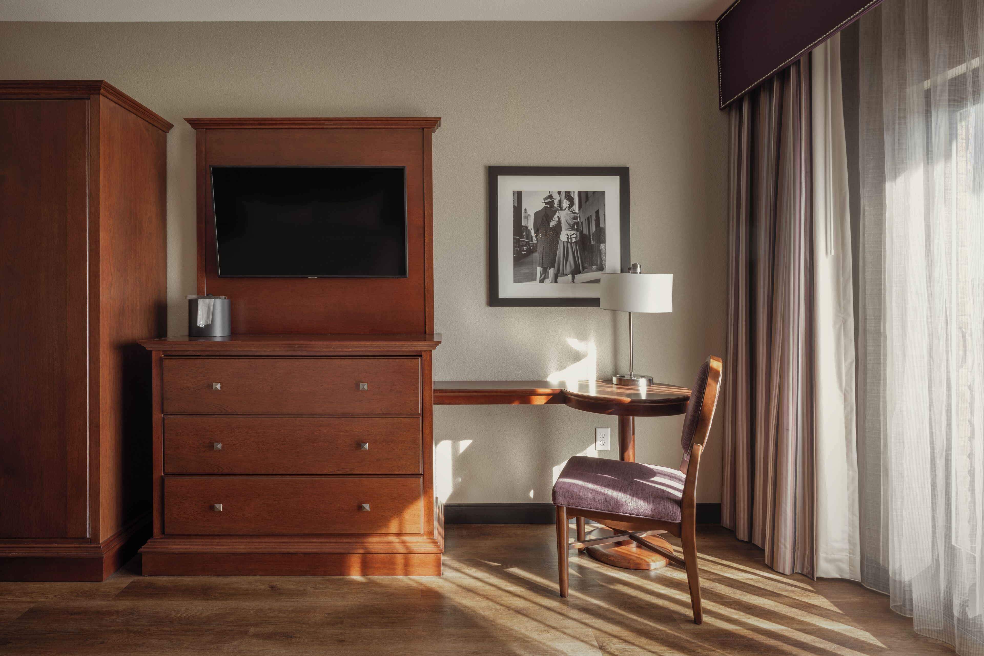 premium bedding, pillow-top beds, in-room safe, blackout curtains