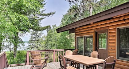 Rustic Cozy Cabin on Island Lake w/ Fire Pit, Dock